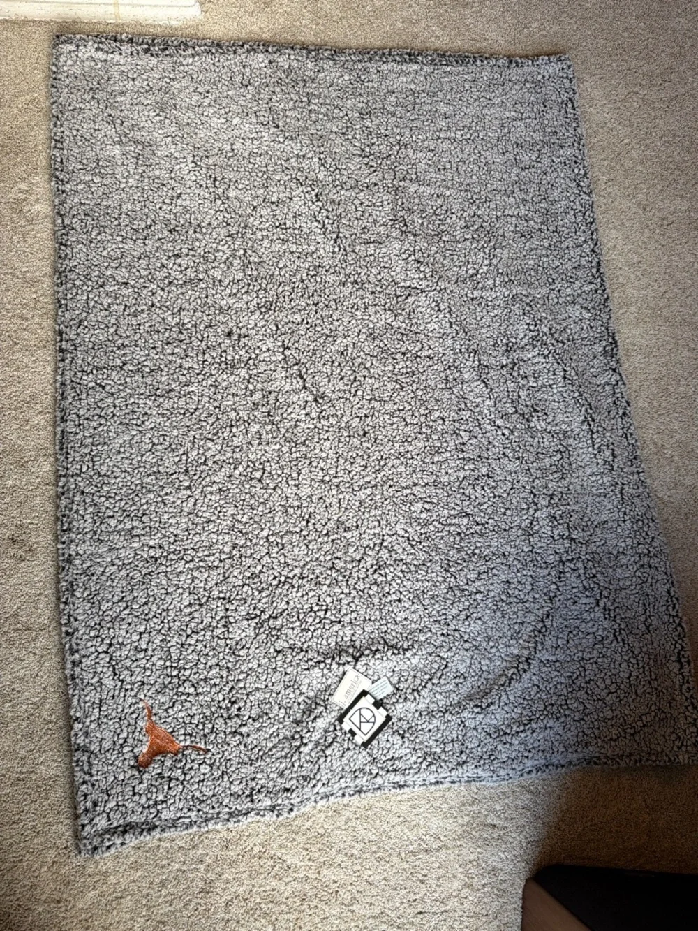 Longhorn Sherpa Blanket NWT